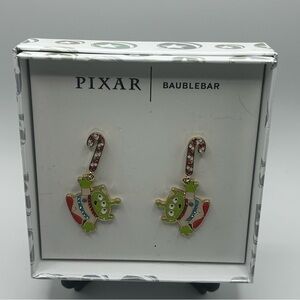 Disney X Baublebar Pluto Reindeer Christmas Dangle Earrings NIB